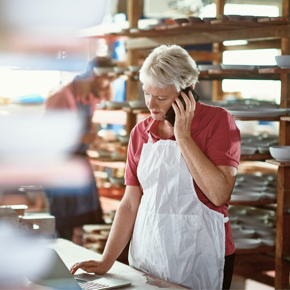 Woman on the phone